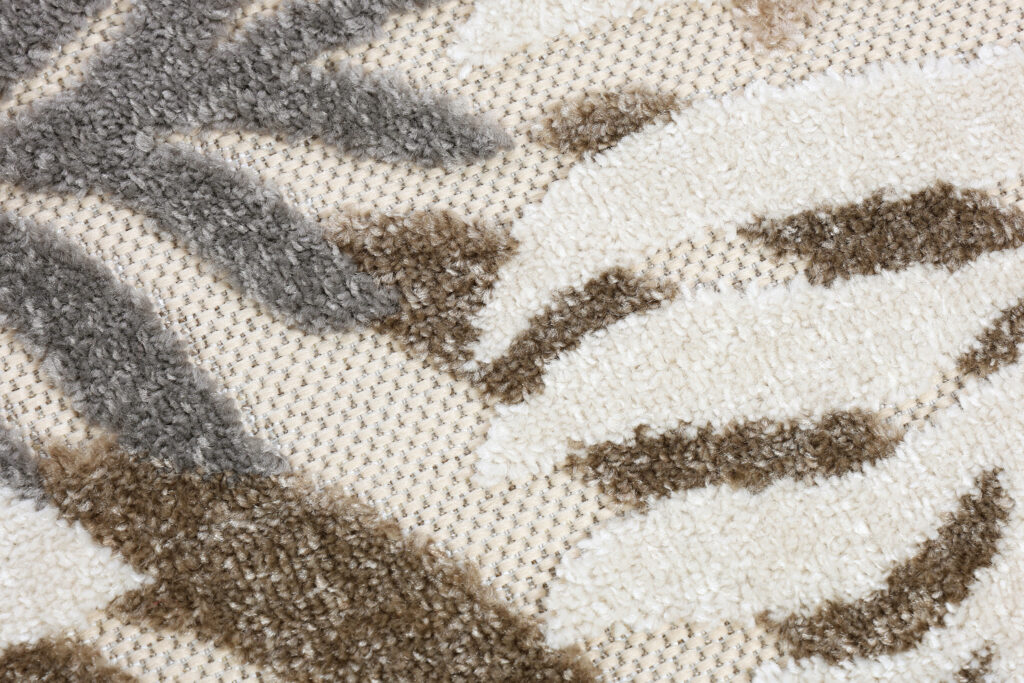Tapis Extérieur Patio Beige Feuilles