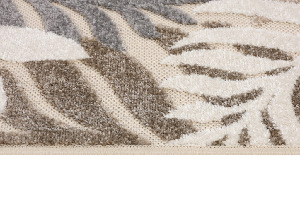 Tapis Extérieur Patio Beige Feuilles