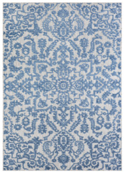 Tapis Extérieur Patio Bleu Ornements