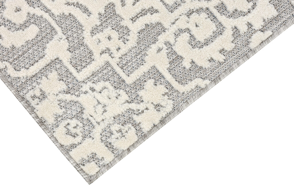 Tapis Extérieur Patio Gris Crème Ornements