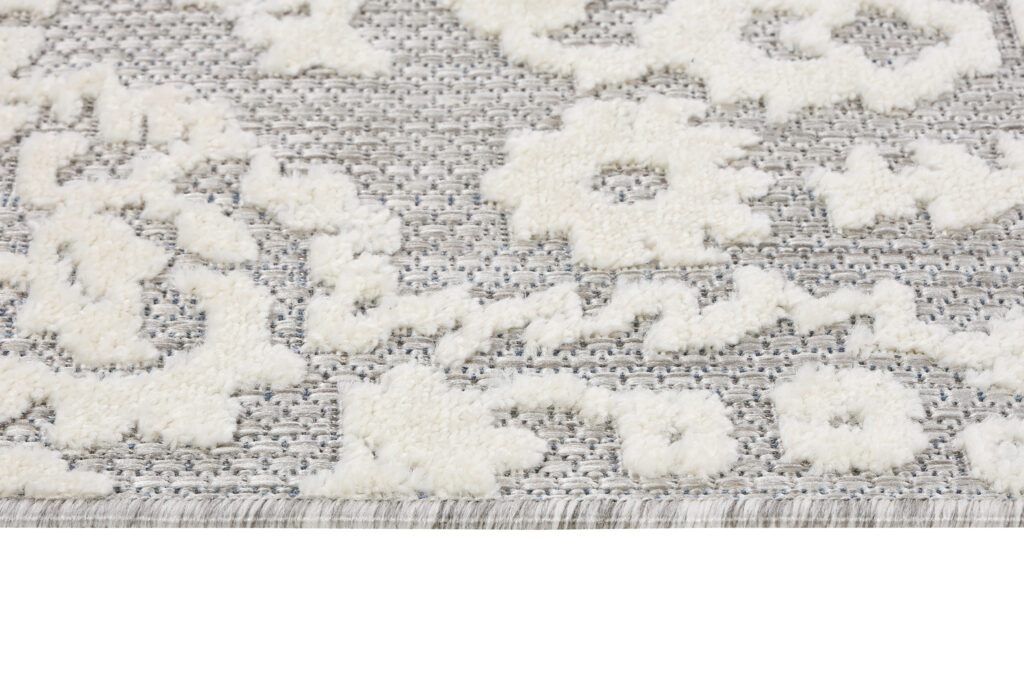 Tapis Extérieur Patio Gris Crème Ornements