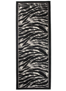 Tapis De Passage Dream Moderne Gris Noir Imprimé Animal