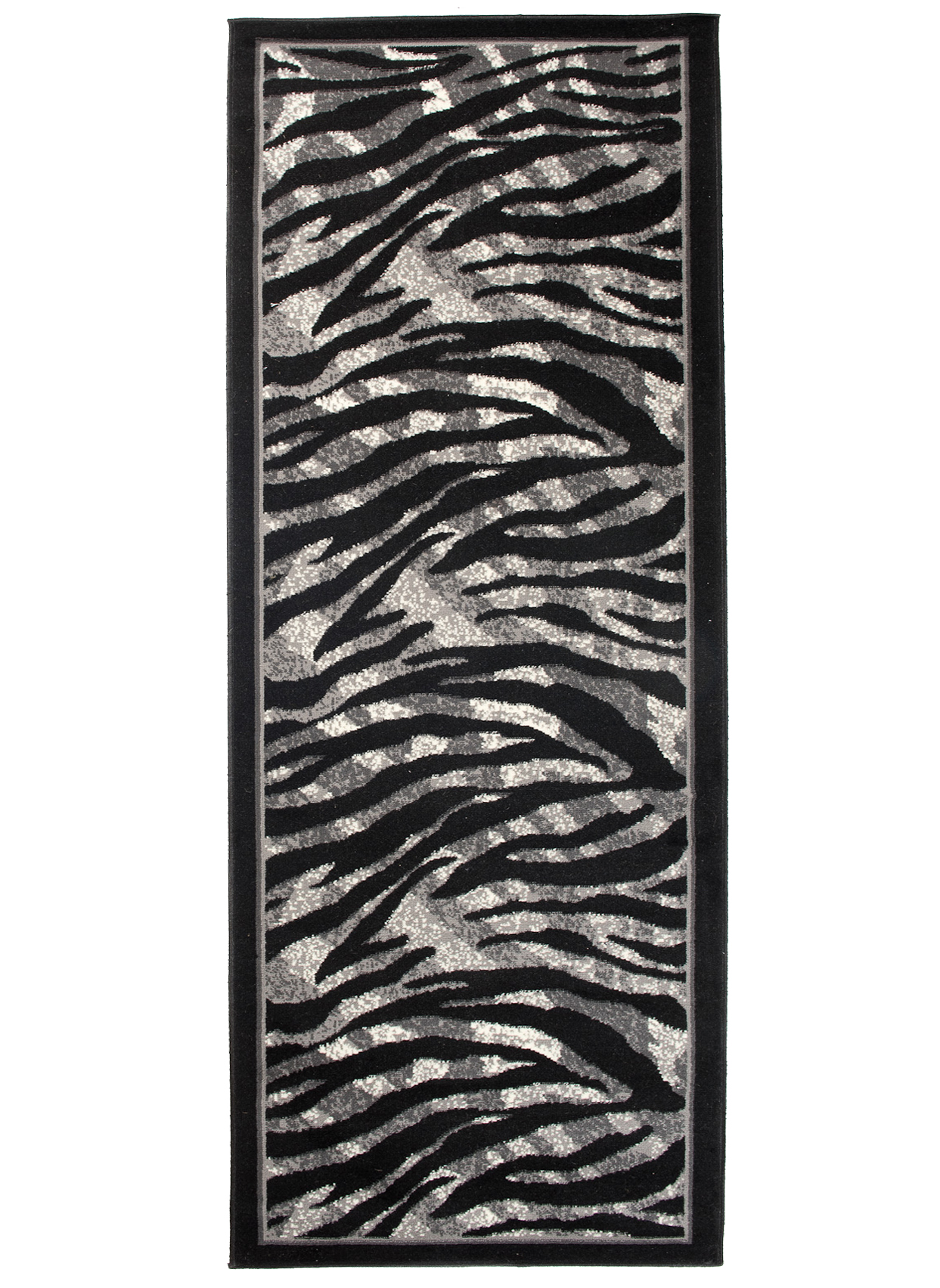 Tapis De Passage Dream Moderne Gris Noir Imprimé Animal