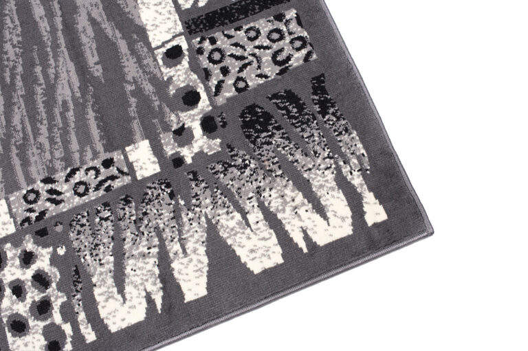 DREAM Tapis Moderne Peau Animal Sauvage Zèbre Panthère Gris Fin