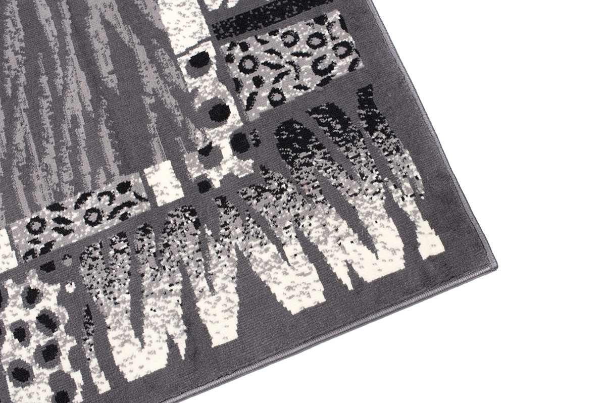 DREAM Tapis Moderne Peau Animal Sauvage Zèbre Panthère Gris Fin