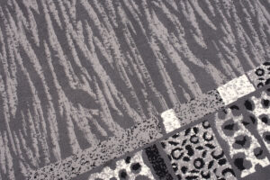 DREAM Tapis Moderne Peau Animal Sauvage Zèbre Panthère Gris Fin