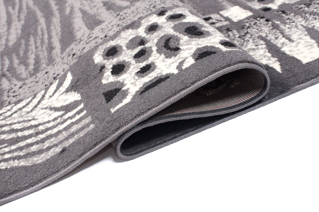 DREAM Tapis Moderne Peau Animal Sauvage Zèbre Panthère Gris Fin