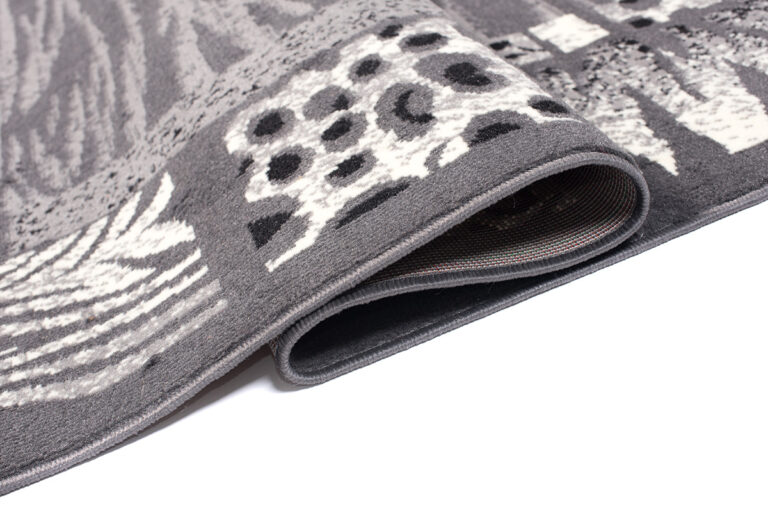 DREAM Tapis Moderne Peau Animal Sauvage Zèbre Panthère Gris Fin