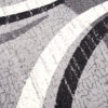DREAM Tapis Moderne Abstrait Ondes Gris Noir Crème Fin
