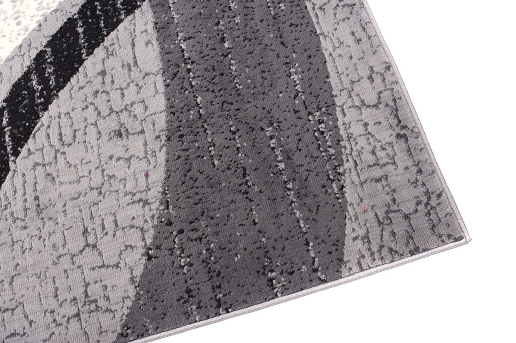 DREAM Tapis Moderne Abstrait Ondes Gris Noir Crème Fin