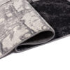 DREAM Tapis Moderne Géométrique Carreaux Noir Gris Crème Fin