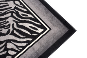 DREAM Tapis Moderne Animal  Zèbre Panthère Gris Noir Crème Fin