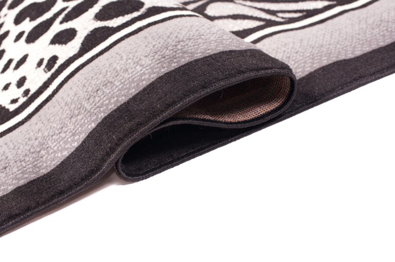 DREAM Tapis Moderne Animal  Zèbre Panthère Gris Noir Crème Fin