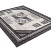 DREAM Tapis Moderne Géométrique Bordure Gris Crème Fin