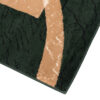 DREAM Tapis Moderne Abstrait Bandes Ondes Vert Beige Fin
