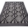 DREAM Tapis Moderne Animal Sauvage Serpent Gris Noir Fin