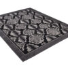 DREAM Tapis Moderne Animal Sauvage Serpent Gris Noir Fin
