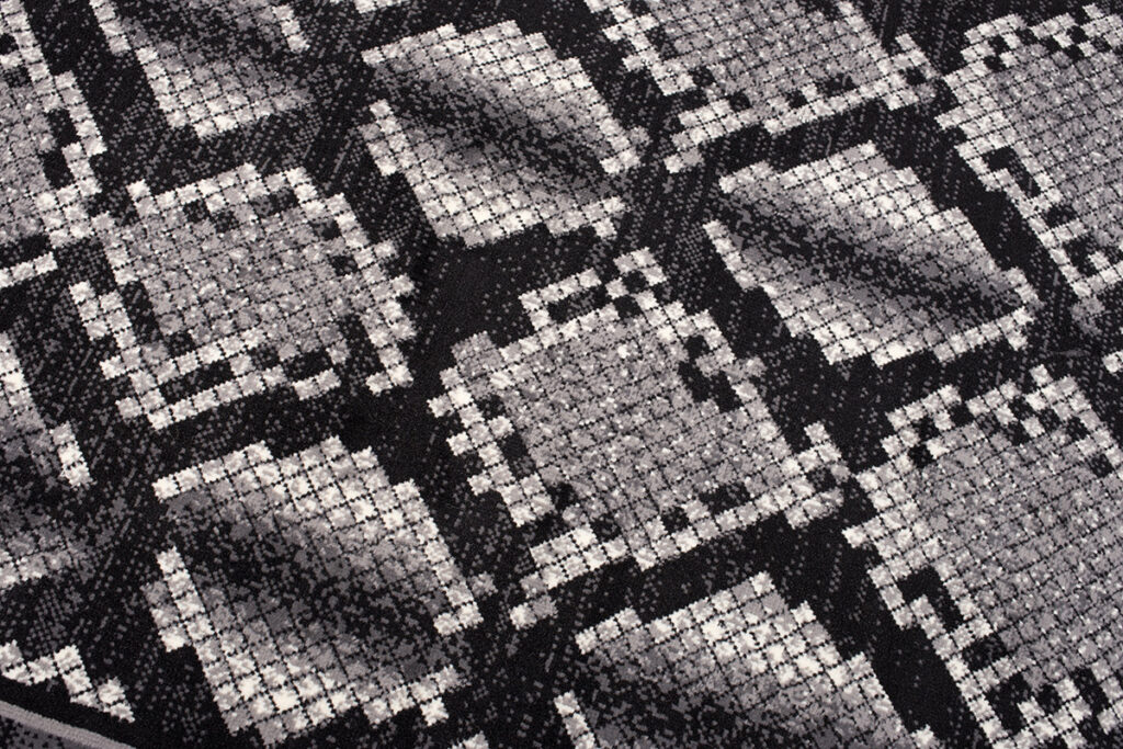 DREAM Tapis Moderne Animal Sauvage Serpent Gris Noir Fin