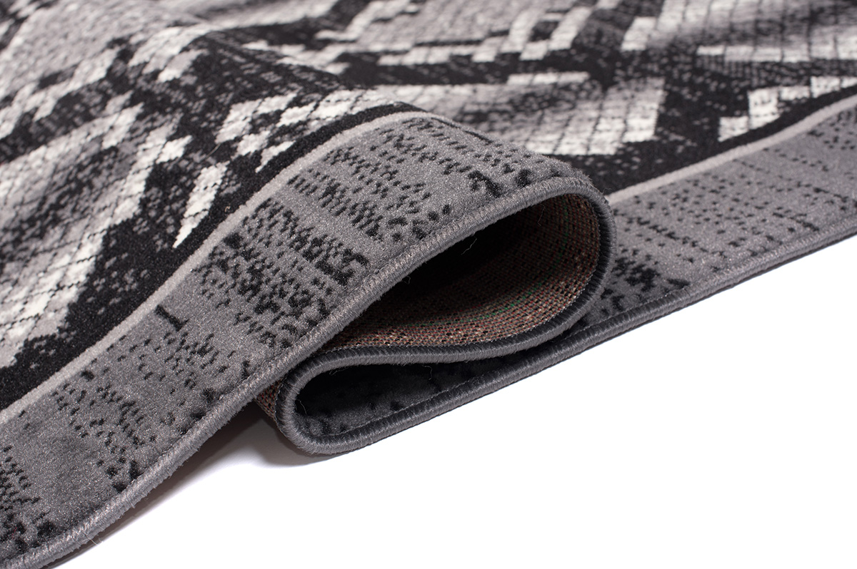 DREAM Tapis Moderne Animal Sauvage Serpent Gris Noir Fin