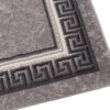 DREAM Tapis Moderne Bordure Fenêtre Fleur Gris Clair Fin