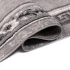 DREAM Tapis Moderne Bordure Fenêtre Fleur Gris Clair Fin