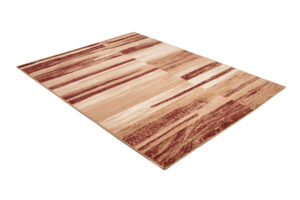 DREAM Tapis Moderne Rayures Marron Beige Fin