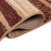 DREAM Tapis Moderne Rayures Marron Beige Fin