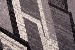 DREAM Tapis Moderne Rectangles Pierres Gris Foncé Crème Fin