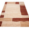 DREAM Tapis Moderne Carreaux Rectangles Beige Ecru Marron Fin