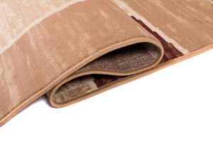DREAM Tapis Moderne Carreaux Rectangles Beige Ecru Marron Fin