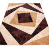 Tapis Dream Géométrique Marron Crème Carrés