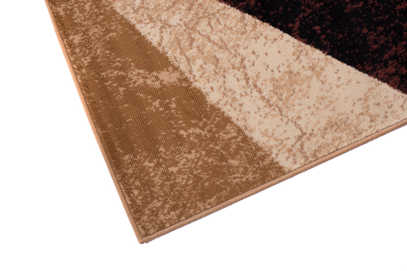 Tapis Dream Géométrique Marron Crème Carrés