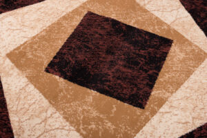 Tapis Dream Géométrique Marron Crème Carrés