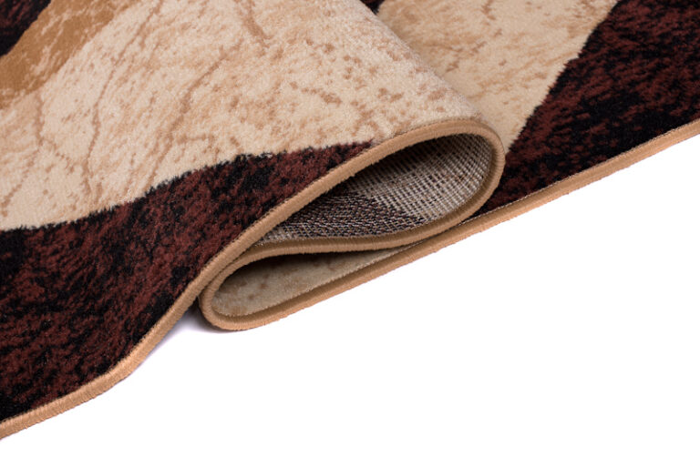 Tapis Dream Géométrique Marron Crème Carrés