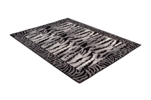 DREAM Tapis Moderne Animal Sauvage Tigre Gris Noir Fin