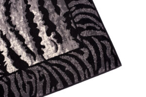 DREAM Tapis Moderne Animal Sauvage Tigre Gris Noir Fin