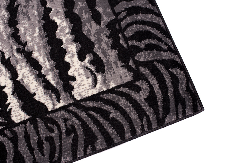 DREAM Tapis Moderne Animal Sauvage Tigre Gris Noir Fin