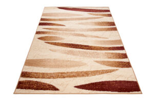 DREAM Tapis Moderne Abstrait Pierres Beige Ecru Léger Fin
