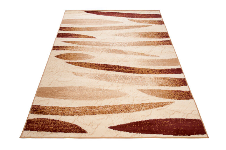 DREAM Tapis Moderne Abstrait Pierres Beige Ecru Léger Fin