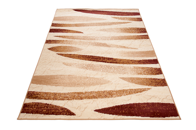DREAM Tapis Moderne Abstrait Pierres Beige Ecru Léger Fin