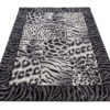 DREAM Tapis Moderne Animal Sauvage Panthère Gris Noir Crème Fin