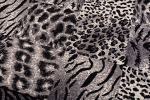 DREAM Tapis Moderne Animal Sauvage Panthère Gris Noir Crème Fin