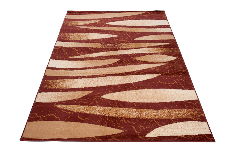 DREAM Tapis Moderne Pierres Abstrait Léger Marron Beige Fin