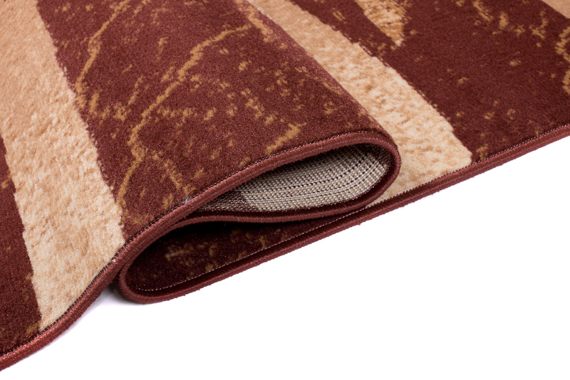DREAM Tapis Moderne Pierres Abstrait Léger Marron Beige Fin