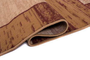 DREAM Tapis Moderne Carreaux Rectangles Marron Beige Fin