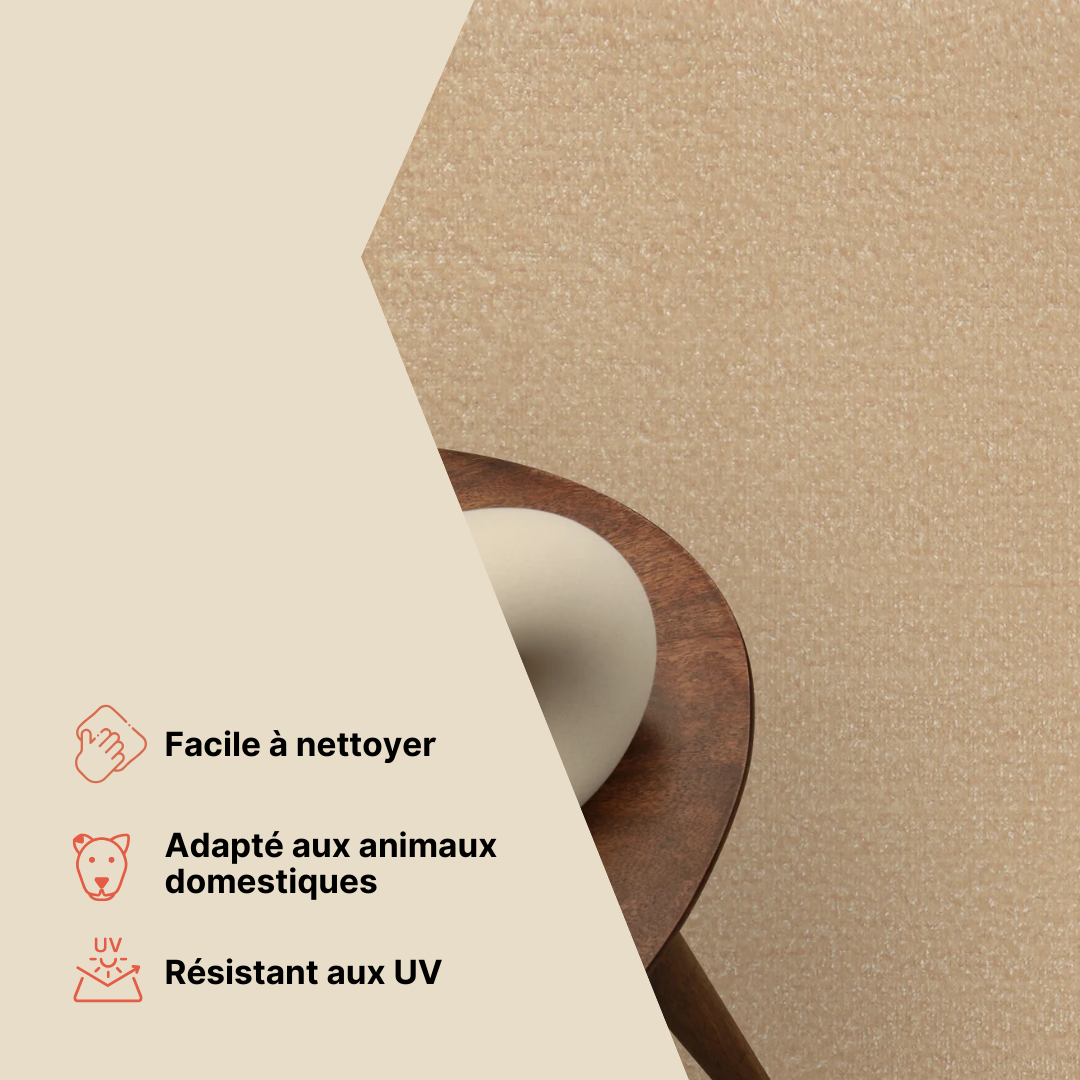 Tapis Mono Carré Intérieur Extérieur Rouge