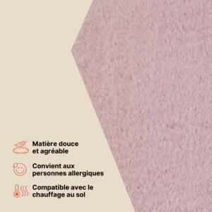 Tapis Lumi Gris Clair Antidérapant