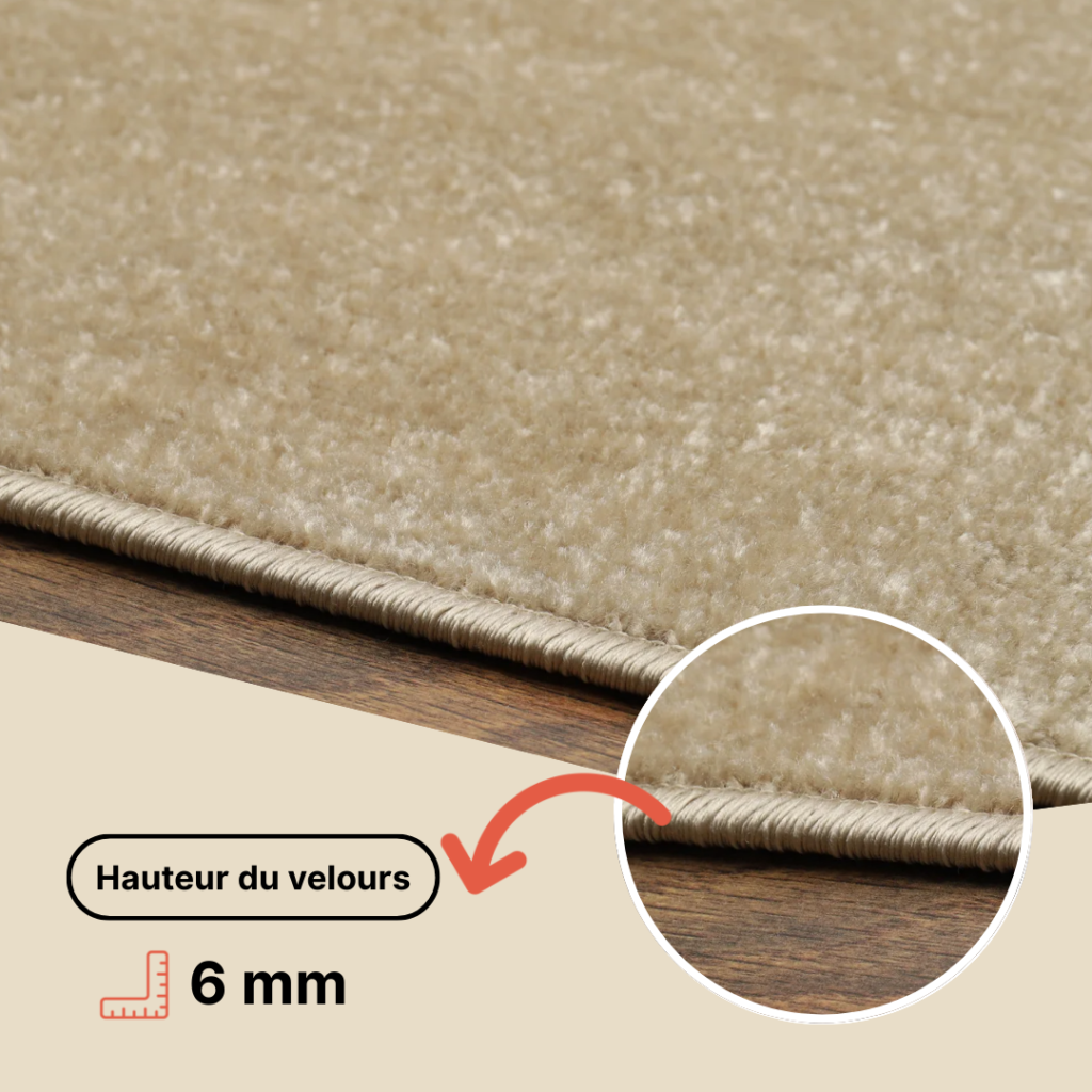 Tapis Mono Intérieur Extérieur Crème