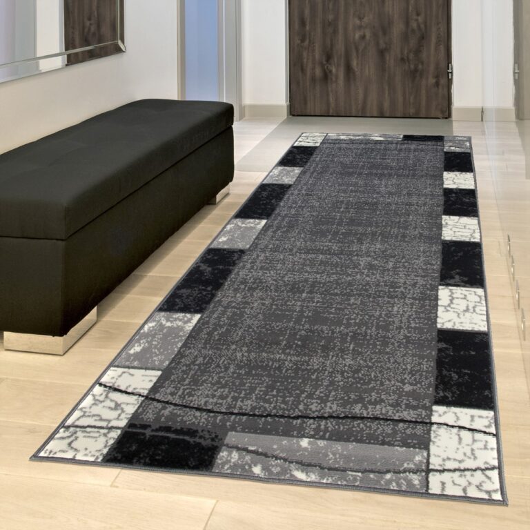 Tapis De Passage Dream Gris Géométrique Cadre