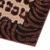 DREAM Tapis Moderne Animal Sauvage Tigre Panthère Marron Beige Fin
